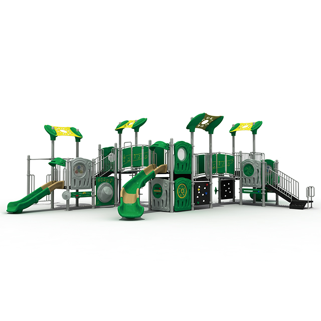 Parque moderno colorido parque infantil al aire libre equipo de diapositivas para niños