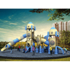 Los niños al aire libre parque infantil con cohetes equipos de tobogán para el parque