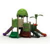 Juegos al aire libre del patio de la diapositiva del bosque verde de los niños personalizados para preescolar