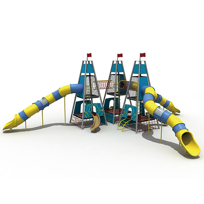 Triangle Rope Kids Tower Zona de juegos con torre de cohetes