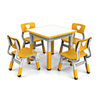 Muebles de guardería para niños, escritorio y silla de interior para jardín de infantes