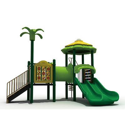Parques infantiles del bosque con equipo al aire libre del juego de la diapositiva para el parque de atracciones
