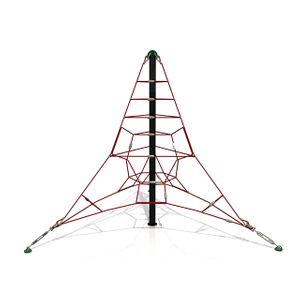Patio al aire libre de la red de la cuerda de escalada de Piramid para el ejercicio